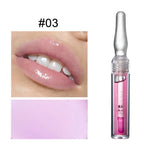 HANDAIYAN Moisturizing Lip Balm Transparent Small Ampoule Lip Gloss 6 Colors Optional Women Cute Makeup