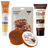 New Pack of 4 Cofee deal Face Wash & Tooth paste OR Biscuit mask & soothing gel skin care series