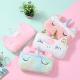 Miss Beauty New 1 Piece Magical Unicorn Portable Carry Bag Plush Mobile, Cosmetics And Jewellery Pouch For Women And For Girls