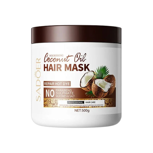 SADOER Coconut Oil smoothing hair nourishing Moisturizing Deep Repair hair care mask 500g SD36797