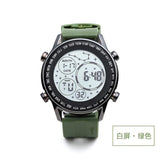 New Digital  Luminous Silicone Strap Time Reporting Outdoor Sports Watch 12 24 Hour System for Men  Watch With Gift Box