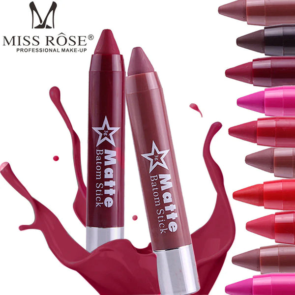 Miss Rose Chubby Lip Crayon Lipstick 6pcs Set