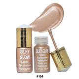 Huxiabeauty Silky Glow Liquid Eyeshadow Highlighter Quick Dray Best Shine For Girls And Women 15ml