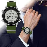 New Digital  Luminous Silicone Strap Time Reporting Outdoor Sports Watch 12 24 Hour System for Men  Watch With Gift Box