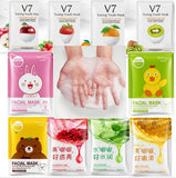 Pack Of 15Pcs Random Moisturizing , Glowing , Anti Aging Deep Repair Sheet Masks 1x15