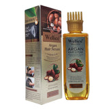 WELLICE Anti hair loss & Anti dandruff Argan  Hair Serum With Comb Head 200ml