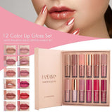 HANDAIYAN 12 Colors Matte Liquid Lipstick Lip Gloss  Set 2.5ml*12pcs 0695