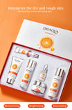 BIOAQUA 6 Pcs Vitamin C Skin Care Set Moisturizing Anti-aging Face Cream Serum Facial Cleanser Skin Care Gift Set Bqy97168