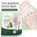 SADOER 1 Pair Fruit Moisturizing Peeling Gloves Hand Mask Exfoliating Sheet Mask 35g