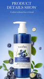 SADOER Blue Berry Scrub Skin Hydrating Body Wash Exfoliating Lightening Whitening Shower Gel 300ml - SD57126