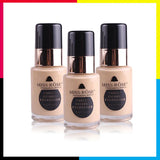 MISS ROSE Waterproof Moisturizing Oil Free Full Coverage Deep Whitener Liquid Foundation 30ml