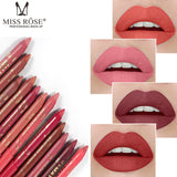 Missrose Pack Of 04 Matte Lip Pen LipLiner WaterProof Long Lasting For Girls And For Women 2.8g 7301-453Z36