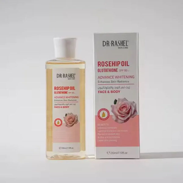 DR.RASHEL Skin Care Moisturizing Whitening Lightening Dark Spots Rosehip Glutathione Oil For Face And Body