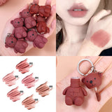 New Bear Keychain Style Trendy LIP GLOSS MATTE MAKE UP YOUR LIPS .