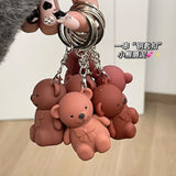 New Bear Keychain Style Trendy LIP GLOSS MATTE MAKE UP YOUR LIPS .