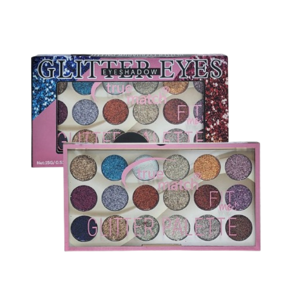 True Match Fit me 18 colors Magic Glitter Eyeshadow kit
