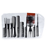 Julystar 10pcs Styling Tools Hair Care 10pcs/Set Professional Hair Brush Comb Salon Barber Anti-static Hair Combs Set