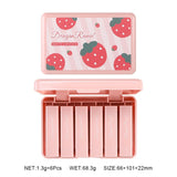 Dragon Ranee Strawberry Matte Velvet Lipstick Set of 6 DR24