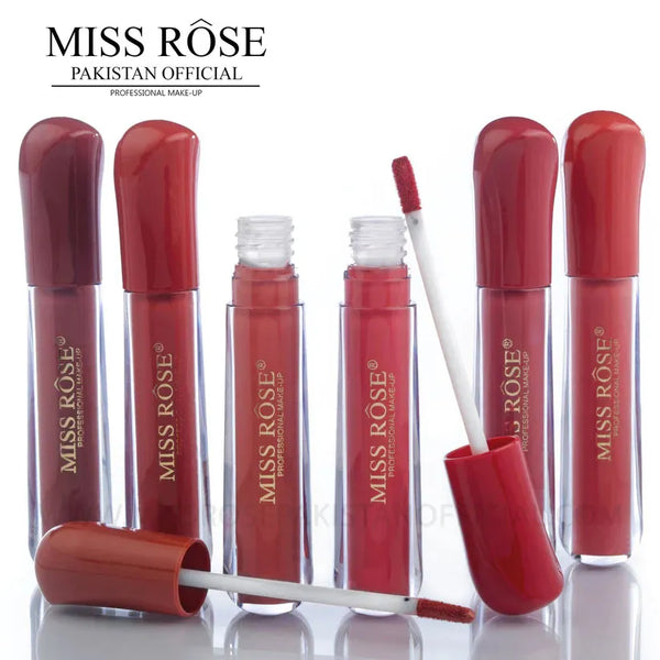 Miss Rose Pack of 06 Matte Makeup Lip Gloss