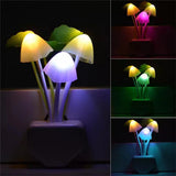 Miss Beauty Romantic Colorful Sensor LED Mushroom Night Light