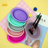 mini Makeup Brush Cleaning Mat, Soft and Durable Silicone Cosmetic Cleaner Pad, Foldable Makeup Brush BX1051