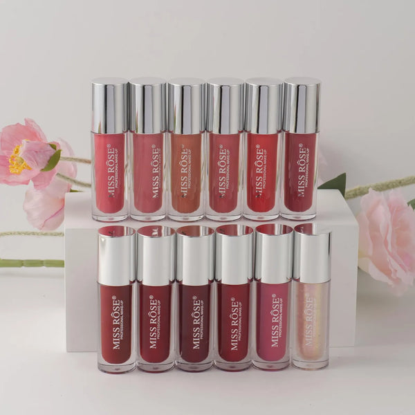 Miss Rose makeup 3 PC Moisturizing Lip Comfort Essential Serum Gloss Set