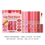 Dragon Ranee Pack of 6 Long-Lasting & Natural Effect Waterproof Lip Tint