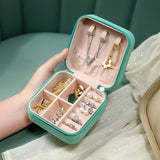 Portable & Compact Accessory Latest Mini Jewelry Storage Organizer Box ,for Travelling Leather Box