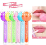 2 In 1 Lollipop Color Changing Lip  Oil & Lip Balm Lip Gloss - Fruit Flavour  Lip Gloss Makeup