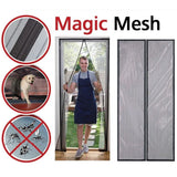 Magic Mesh Deluxe- Hands Free Magnetic Screen Door, Mesh Curtain Keeps Bugs Out, Pet & Kid Friendly- Fits Doors up to 39 x 83 Inches