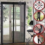 Magic Mesh Deluxe- Hands Free Magnetic Screen Door, Mesh Curtain Keeps Bugs Out, Pet & Kid Friendly- Fits Doors up to 39 x 83 Inches