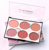 Miss Rose 6 Colors Blush Glow Palette