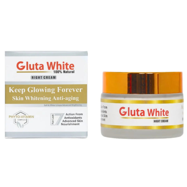 Gluta White Extreme Stronge Light Up Whitening And Anti  Aging Night Cream