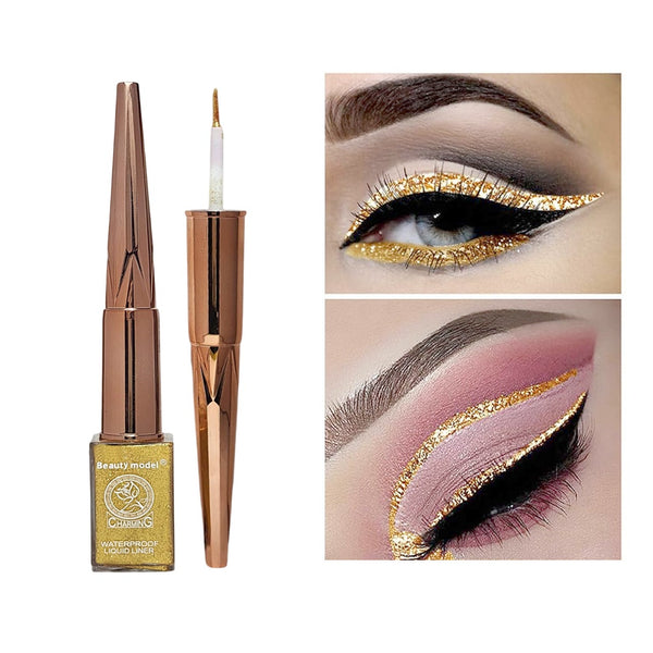Diamond Liquid 1Pcs Glitter Eyeliner Gold & Silver
