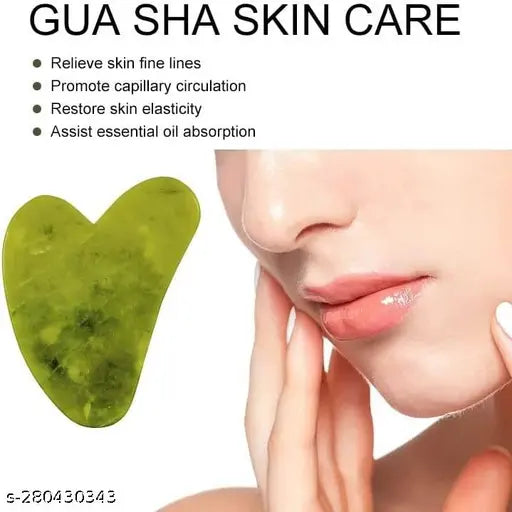 Care Takers Natural Jade Gua Sha Stone , Guasha, Gua Sha board for face massage