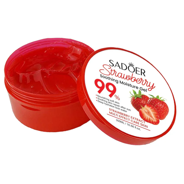 SADOER Strawberry 99% with multi effect nourishing soft skin & soothing Moisture Gel 300ml