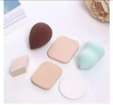 Beautious Makeup Sponges Pack of 6 Beauty Blending Sponges Cosmetic Powder Puff Facial Makeup Soft Sponges Random Colors & Shapes-Cosmetic Sponges