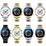 Geneva Creative Fashion Watch Men Luxury Alloy Steel Band Smart