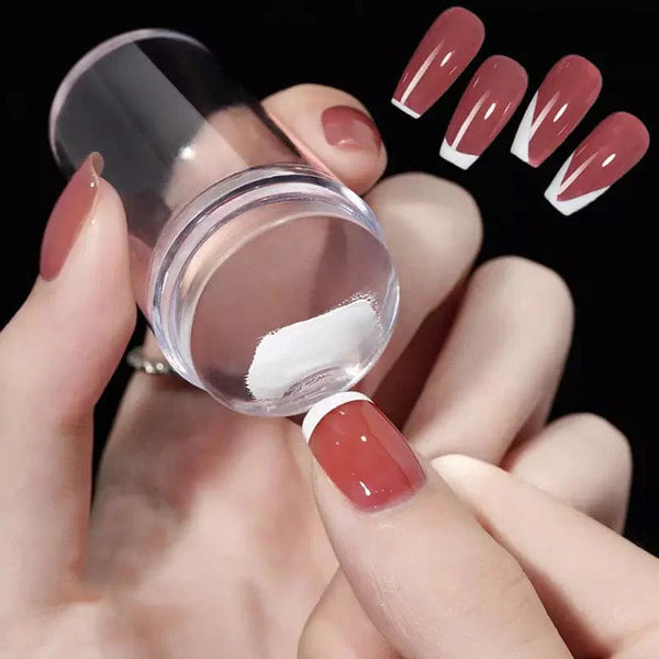1 Pcs Clear Transparent Silicone Jelly Nail Manicure Tools