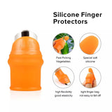 Silicone Thumb Knife Finger Cover- Finger Fruit Picker Knife Thumb Knife Set