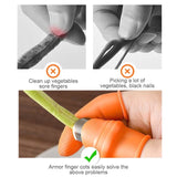 Silicone Thumb Knife Finger Cover- Finger Fruit Picker Knife Thumb Knife Set