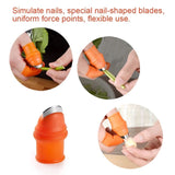 Silicone Thumb Knife Finger Cover- Finger Fruit Picker Knife Thumb Knife Set