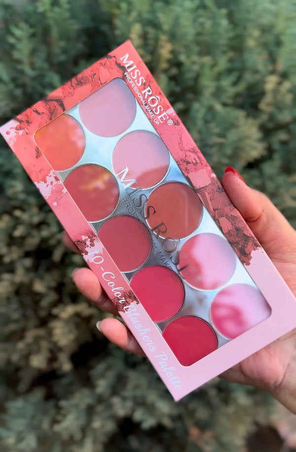 Miss Rose New 10 Colors Blush Palette