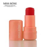 Miss Rose Jelly Blush Cheek Lip Tinted Moistured Blush Stick Eyes Cheek Lip Brighten Cream Blush