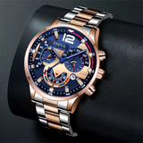 GENEVA Watch for Men Creative Six-Pin Watch Alloy Steel Band Quartz New Luxury Men Wrist Watch with Gift Box