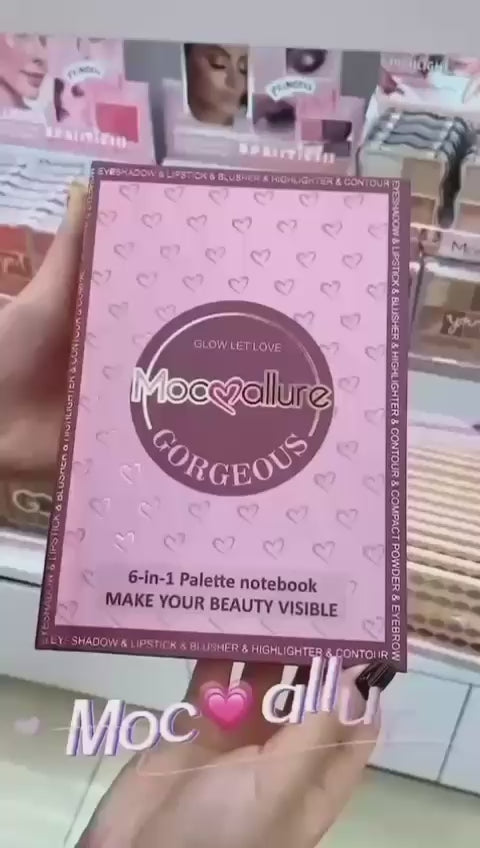 Mocmallure 6 In 1 Palette Notebook 6 Pages / 6 Fold