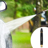 Water Hose Nozzle High Pressure Spray Gun Garden Hose Sprinkler Metal Car Wash Straight Nozzle Washer Spray