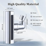 Multifunctional Kitchen Sink Waterfall Faucet Pressurized Bubbler Splash-proof 4 Modes Spout Bathroom Basin Tap Extender Adapter