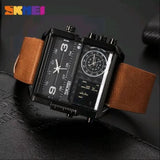 SKMEI Original Dual Time New Fashion Digital Men Watch Sports Quartz Water Resistant Watch For Men / Boys With Brand Box & Bag - 1584