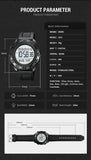 SKMEI Men Fashion Sports Waterproof LED Luminous Electronic Watch For Men Watch For Boys/ With Brand Box & Bag 1872